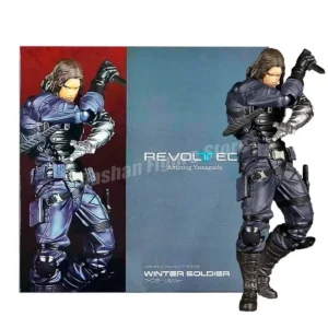 Revoltech Winter Soldier Action Figure Amazing Yamaguchi Captain America White Wolf Figures PVC Movable Collectible Model Toys