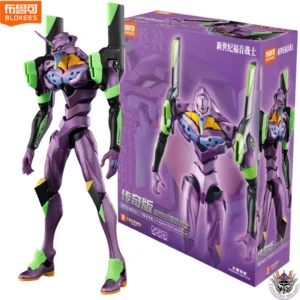 Original BLOKEES EVANGELION EVA-01 NEON GENESIS NERV Lkari Shinji Assembled Action Figure Collection Anime Doll Toys XMAS Gifts