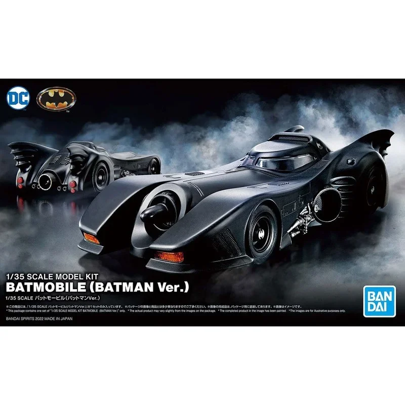 Bandai Original   Figure Batman SCALE 1/35 DC BATMOBILE BATMAN VER Action Figures Collectible Ornaments Toys Gifts