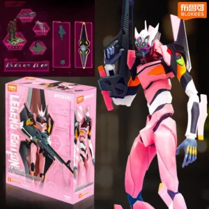BLOKEES EVANGELION EVA-08 NEON GENESIS Action Figure Mari Makinami Illustrious Legendary Edition Assembled Anime Doll Toys Gifts