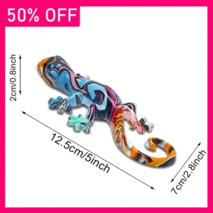 Collectibles Sculpture Creative Popular Synthetic Resin Gecko Wall Decoration Lizard Crafts Outdoor Garden Courtyard Decoration