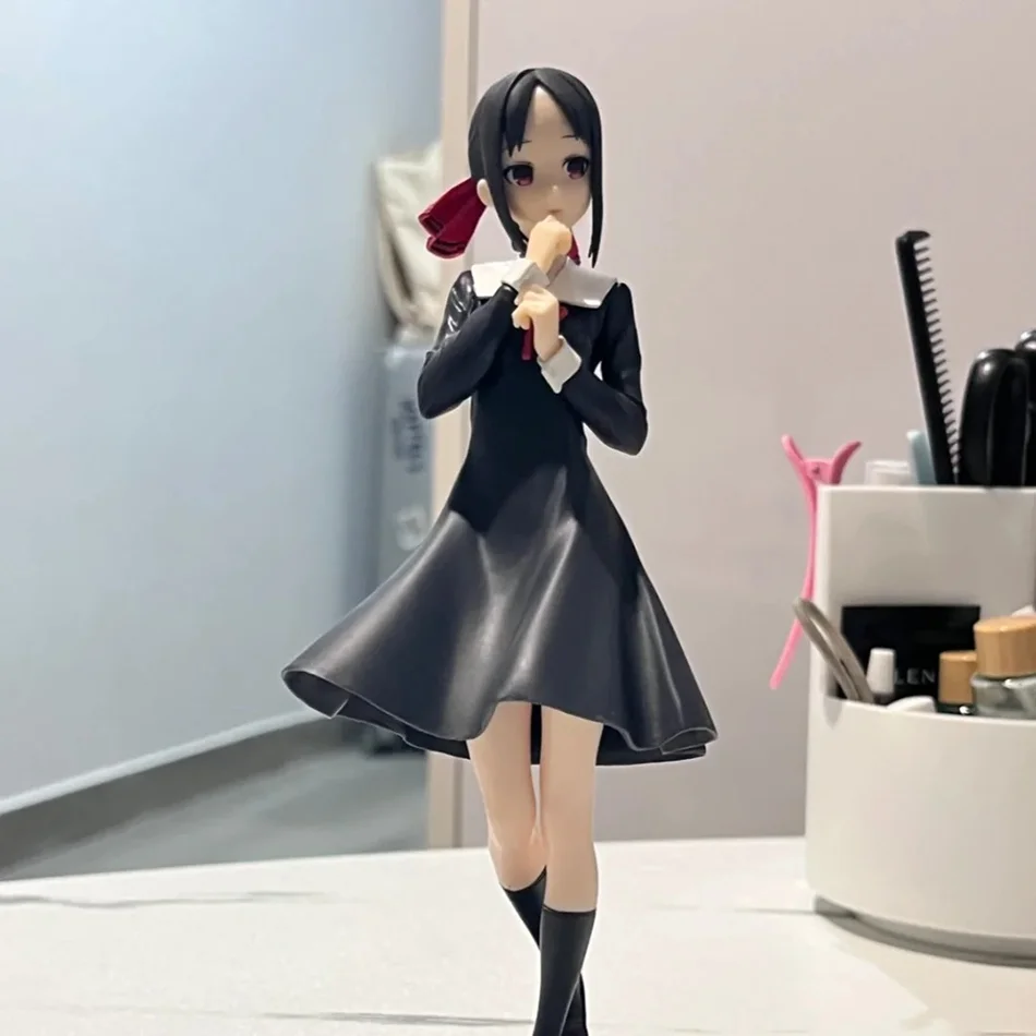 18CM Anime Game Figure Kaguya-sama Love Is War Fujiwara Chika Uniform Model Dolls Kawaii Girl Figure Japanese Dolls Decoration - Image 6