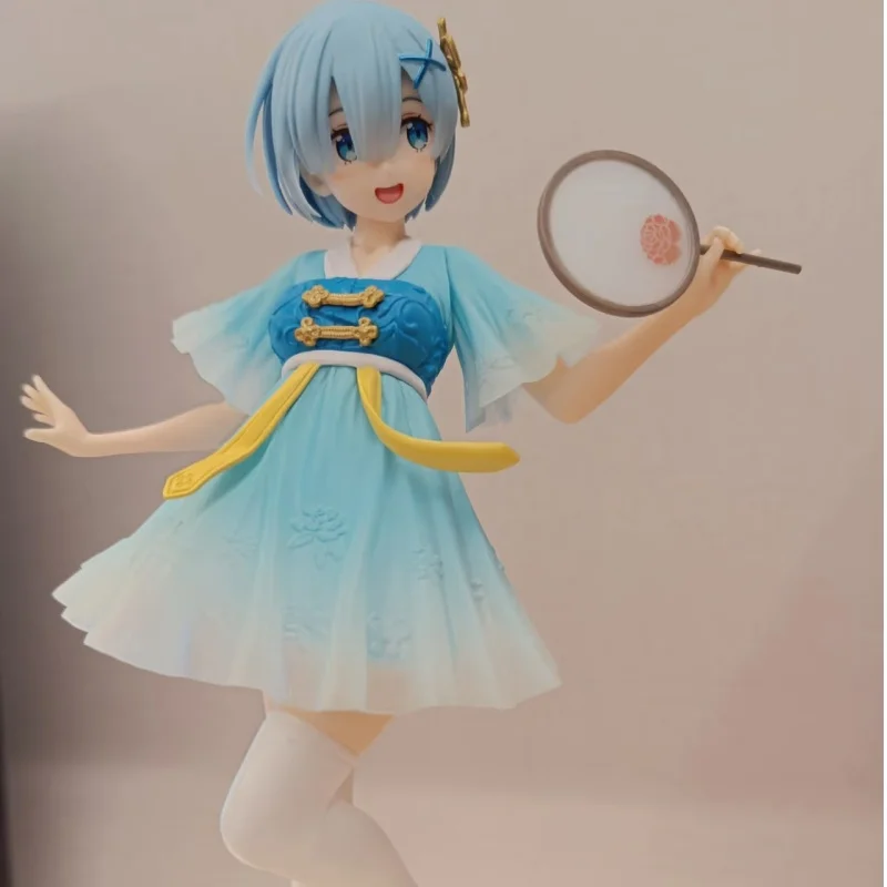 Re Zero Rem Anime Action Figure 2024 New Chinese Style Hanfu Model Toy Three Color Options Collectible Desktop Decor Anime Fans