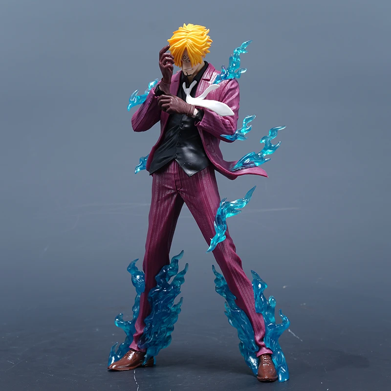 24cm One Piece Figure Sanji Anime Figures VinSmoke Sanji Figurine Devil Foot Statue Pvc Model Collection Decor Toy Birthday Gift