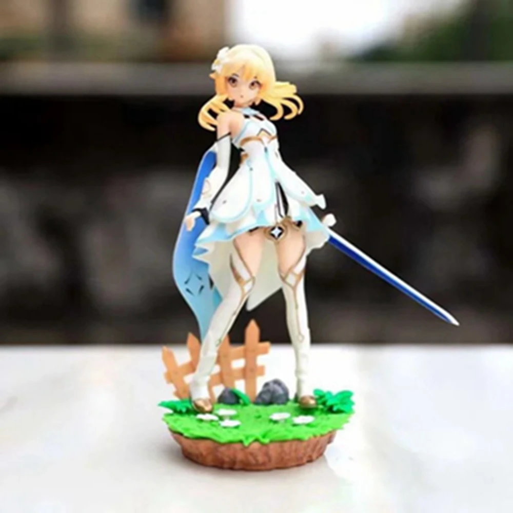 20cm Lumine Anime Game Figure Genshin Figure Barbara Aether Figurine Collectible Model Doll Toy Gift Action Figure PVC Boxed - Image 3