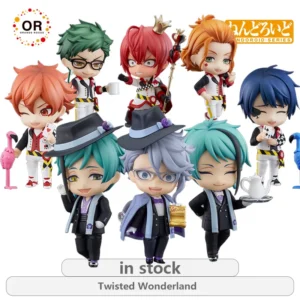 Orange Rouge Original NENDOROID Twisted Wonderland Series 1887 Floyd Leech1886  Jade Leech Anime Action Figure Model Toys