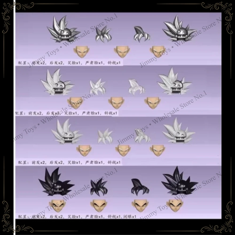 En Stock TKCUSTOM TK TK013 TK014 TK015 K016 Dragon Ball SHF Ultra Instinct Son Goku 3.0 Heads Custom Headsculpt SetActionFigures