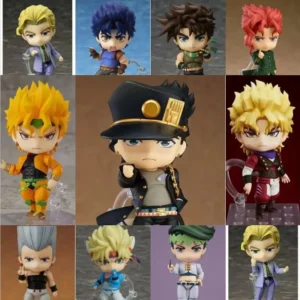 Q Version Anime Movable Figures Set Dio Brando Josuke Jotaro Kakyoin Collectible Model Doll Decor Gift For Anime Collection