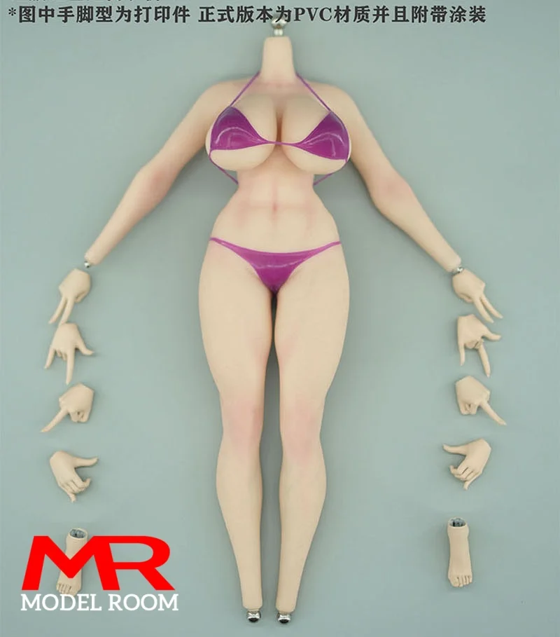 PawPawDoll DK001A 1/6 Anime Girl Oversize Breast Seamless Body 26.5cm Makeup Platinum Silicone Female Soldier Action Figure Doll - Image 8