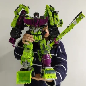 6IN1 NBK 42CM Devastator Toy Transformation KO Robot Car combination Action Figure excavator Blender Model Kid Christmas present