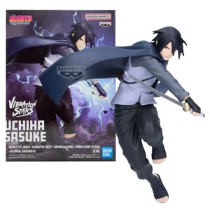 17CM BANDAI Anime Naruto BorutoNaruto Next Generations Vibration Stars Uchiha Sasuke II Model Toy Doll Aciton Figure PVC