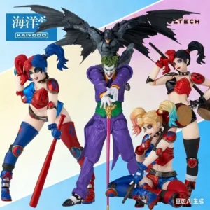 KAIYODO Original REVOLTECH Series No.015 Justice League Harley Quinn PVC Articulated Collectible Action Figure Display Model