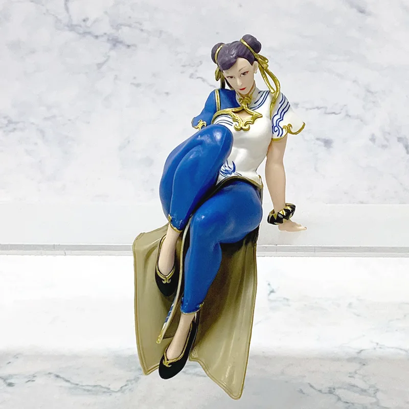 15cm Hot Street Fighter 6 Chun-Li Action Figure Ryu Anime PVC Statue GK Collectible Toys Desktop Decorative Boys Birthday Gifts