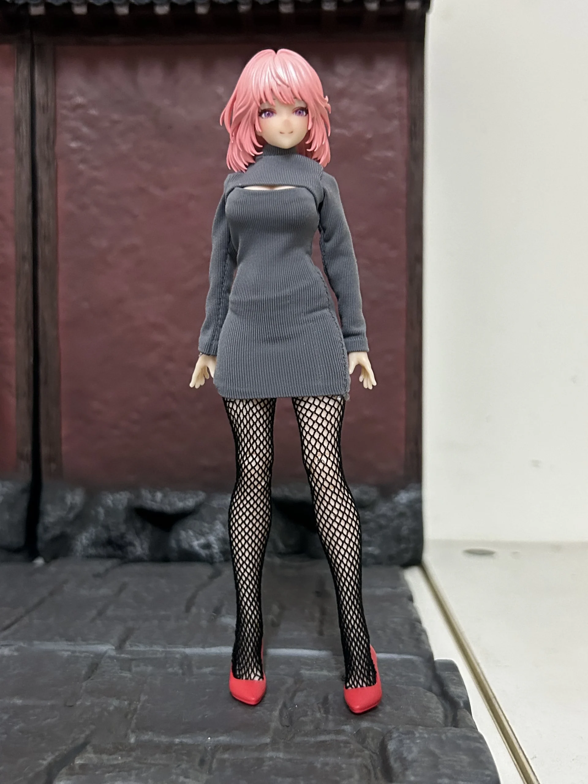 1/12 Female Soldier Snail Shell Aileen God Punishment Open Chest T-shirt Bottom Dress Accessories For 6in Action Figure Model