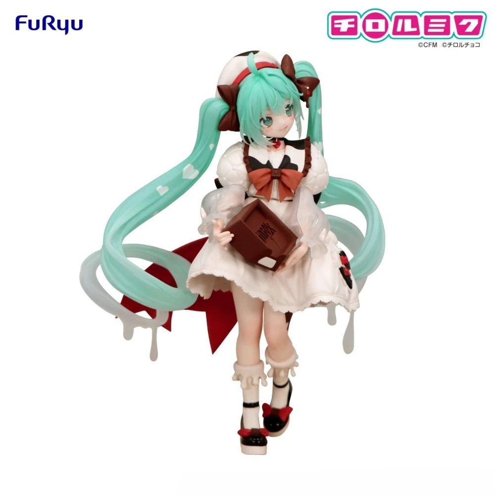 In Stock FuRyu Original Genuine Piapro Characters Hatsune Miku Tirol Chocolate Trio-Try-iT Figure Milk Ver. 18cm Model Toys Gift - Image 3