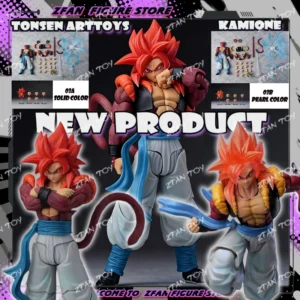 New Tonsen Arttoys Kamione Studio Gogeta Figure Dragon Ball GT Super Saiyan 4 SSJ4 Gogeta Anime Action Figures Toy Figurine Gift
