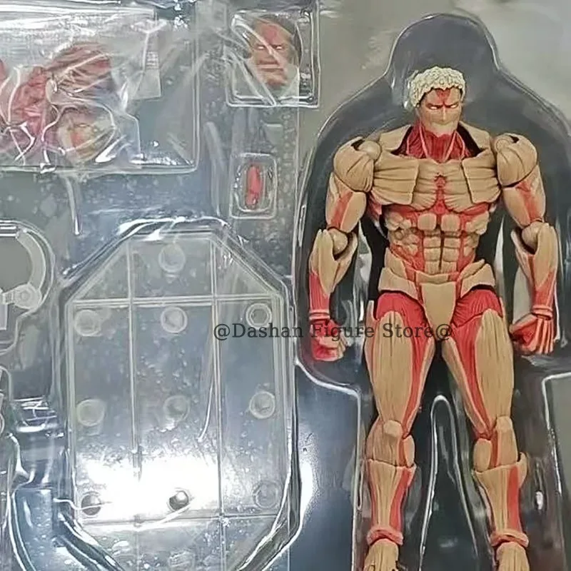 Attack on Titan Figure Revoltech The Armored Titan Action Figures Amazing Yamaguchi Yoroi no Kyojin Reiner Braun PVC Model Toys - Image 6