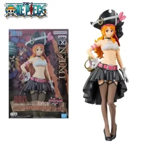 19.5CM Anime One Piece Nami Black Clothes Action Figure ONE PIECE FILM RED Dress Up Figurine PVC Collectible Model Toy Kid Gift