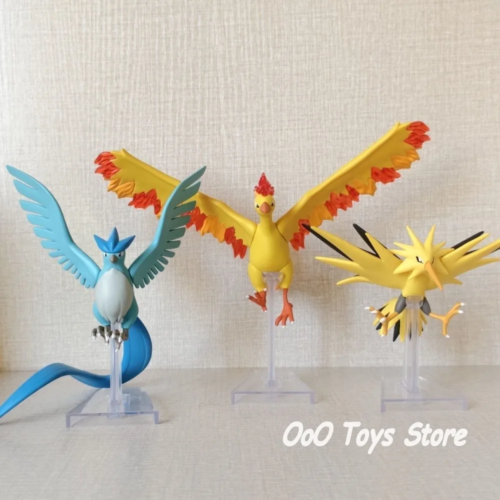 Anime Pokemon Figure Articuno Moltres Zapdos Action Figures Pvc Statue Collection Model Toys for Children Gifts 12-18cm