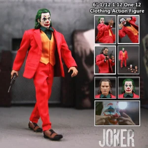 DCU The Joker 6" Action Figure Clown Face Joaquin Phoenix Todd Phillips Movie 1:12 one:12 Clothing Toys Doll Model