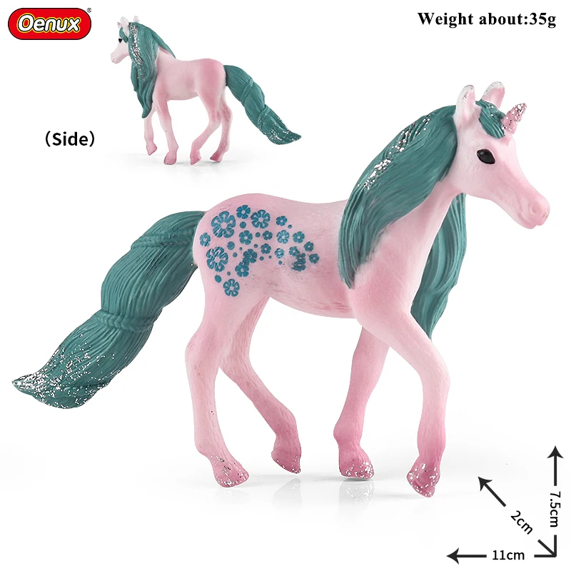 Oenux Beauty Fish Princess Mermaid Action Figures Model Elves Elf Pegasus Animal Figurines Doll Kid Toy Girl Gift Cake Toppers - Image 23