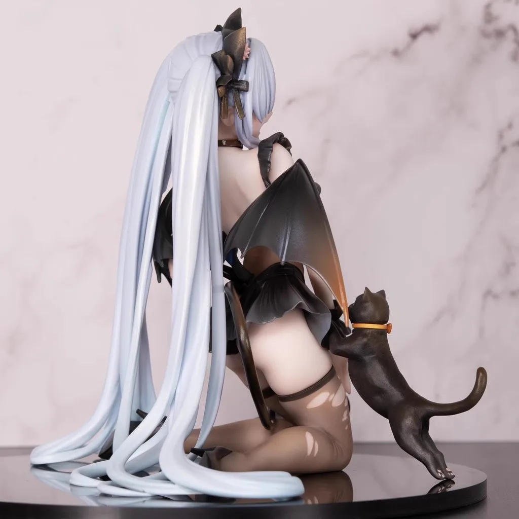 1/8 Anime cat’s ear Azur Lane Janus Figures Kit kawaii Resin GK DIY White Assembly GK Model Statue Toys doll Collection Gifts