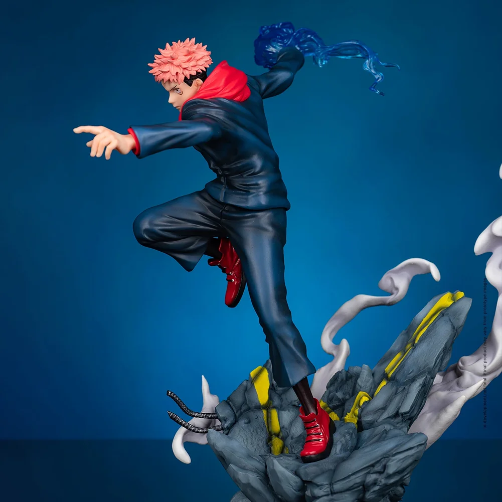 JJK anime figure Itadori Yuji fighting action figure Ryomen Sukuna finger figurine PVC Model Toys Doll Statue Ornament Gift 28cm