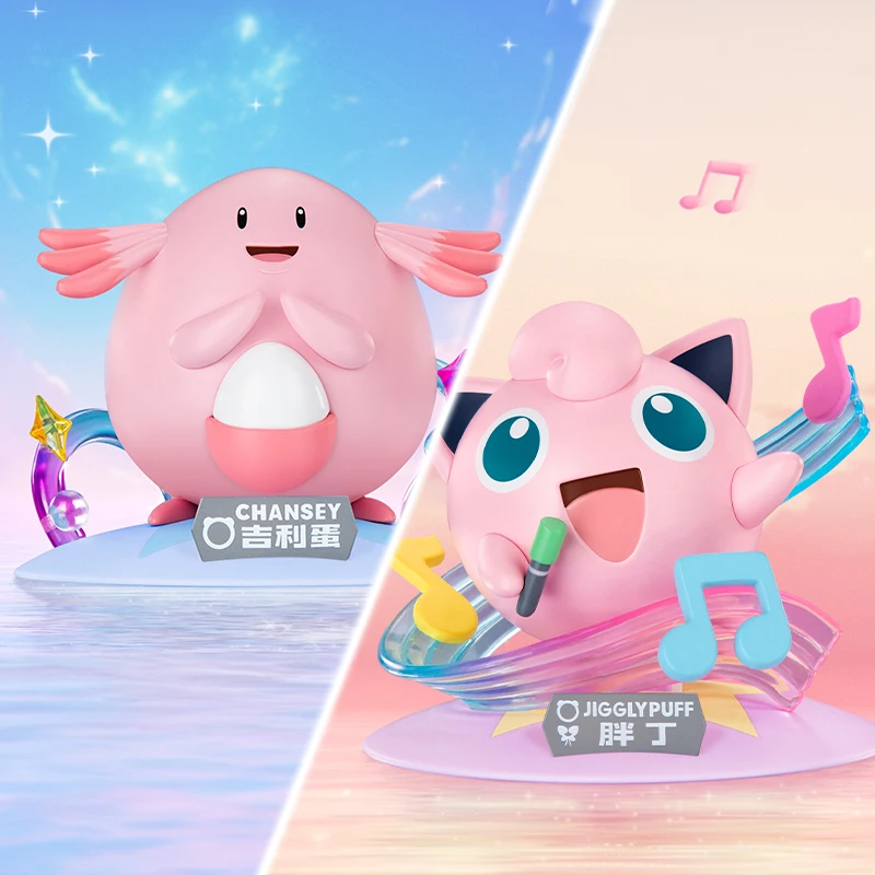 Pokemon Anime Action Figures Jigglypuff Chansey Original Funism Genuine  Collection Model Ornaments Toys Birthday Gifts