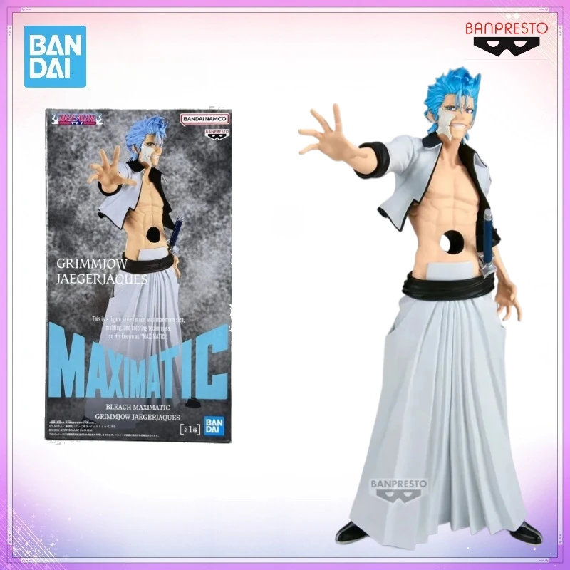 In Stock Bandai Genuine BANPRESTO Bleach MAXIMATIC Grimmjow Jaegerjaques Figure Anime Model Toy Collection Toys