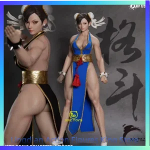 In Stock PLAY TOY 1/6 Movable Doll Fighting Goddess 2.0 Chunli P023A Black Clothes B Blue Clothes Action Figure Toy Collection