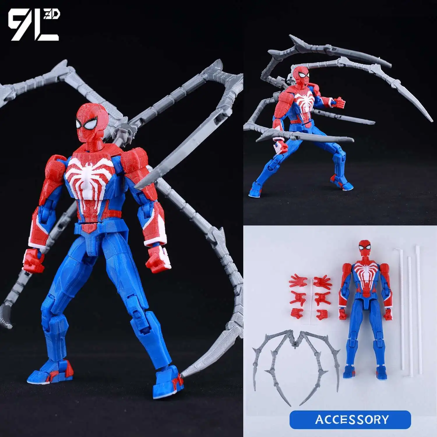 9L3D Printed Jujutsu Kaisen 3D Mini Figures, Satoru Gojo & Geto Suguru Action Model, Anime PVC Collectible Statue, Gift for Fans - Image 33