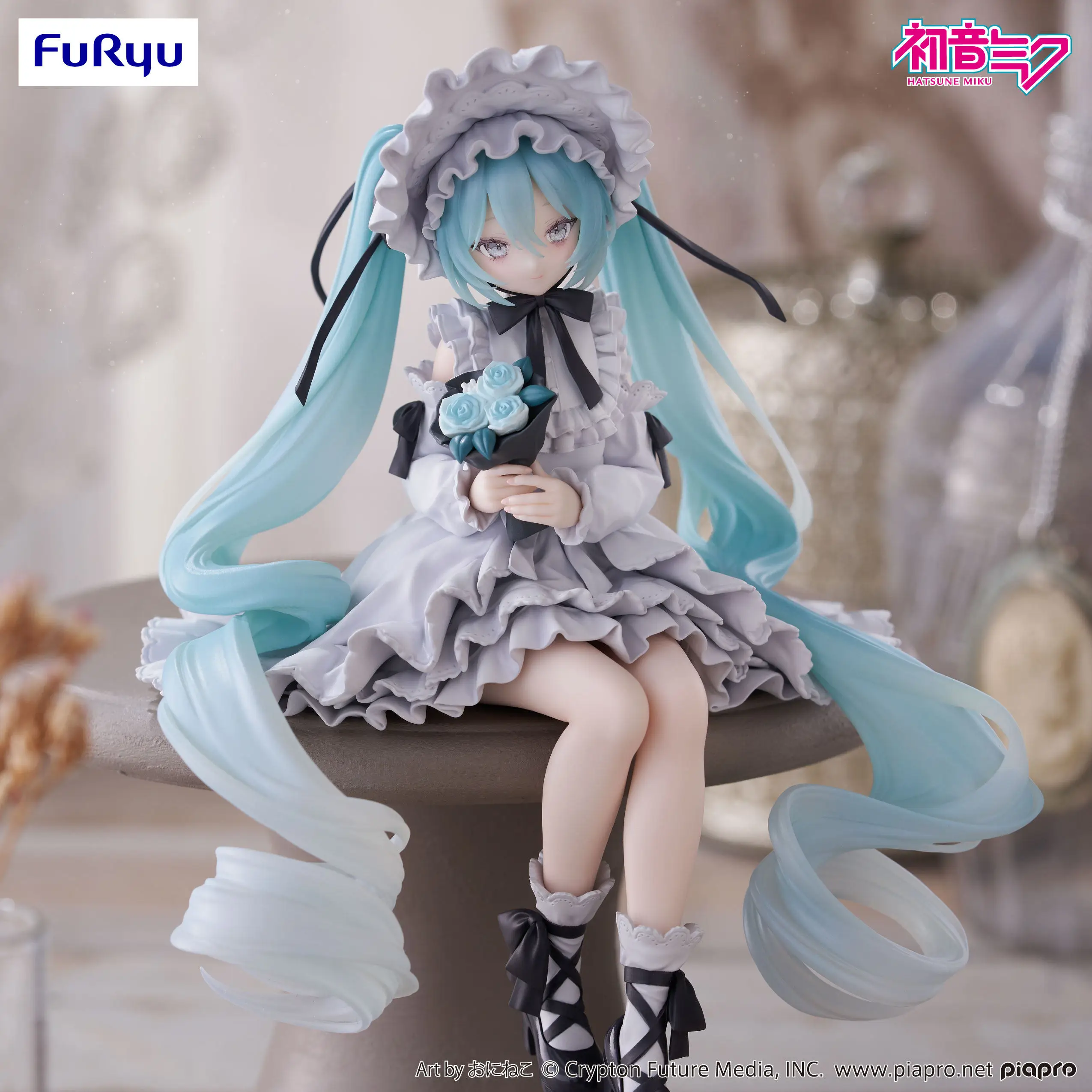In Stock Original FuRyu Noodle Stopper Figure Hatsune Classical Doll 15cm New Animation Decorative Desktop Ornaments Model Toys