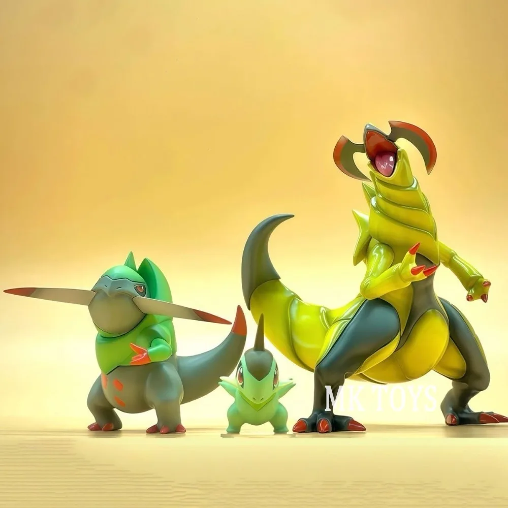 Anime Pokemon Figure Haxorus Evolutionary Group Action Figures Pvc Collection Model Toys for Children Gifts 3-9cm