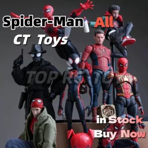 Full Range In Stock CT Toys Anime Spiderman Ben Reilly Comic Ver Action Figure-The Amazing Spider-Man Collectible Toy Xmas Gift
