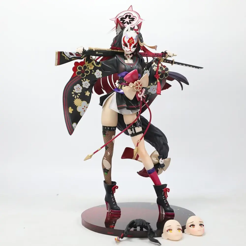 New 25cm Blue Archive Figure Kosaka Wakamo Anime Fox Girl Pvc Action Figure Toy Statue Game Collection Model Doll Gifts