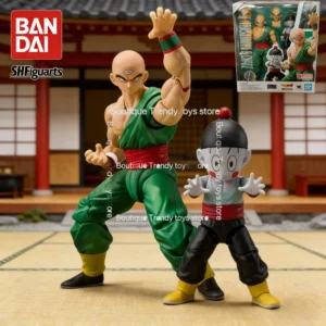 In Stock Bandai S H Figuarts Original Dragon Ball Tien Shinhan Chaoz Doll Brand New Boxed Action Figure Anime Characters Model