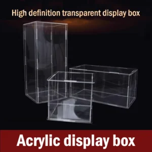 Transparent Handmade Acrylic Display Box Clay Block Toy Sorting Motorcycle Sports Car Model Dustproof Organizer Storage Box