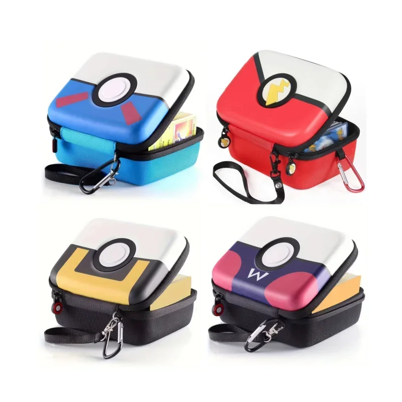 400Pcs Pokemon Game Cards Capacity Cards Holder Album Hard Case Card Holder Book Earphone Storage Box Christmas Gifts