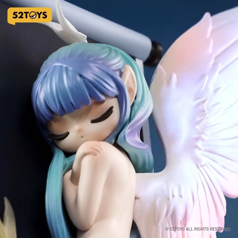 52TOYS Sleep Limited Edition- The Winged Elf, Cute Figures, Collectible Toy Desktop Decoration, Height: about 17cm/6.6inch