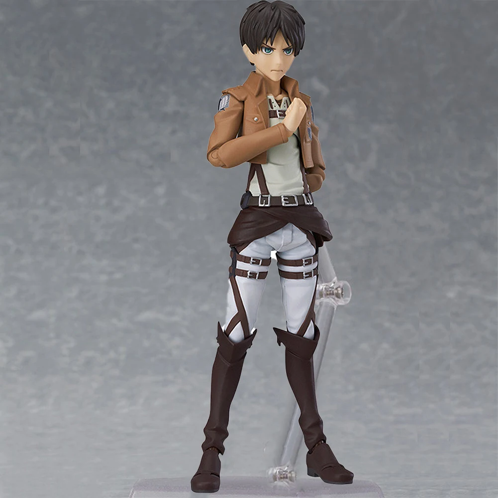 Anime Titan figure Eren Jaeger  Levi action figure Eren Jaeger Levi figurine Doll PVC Super Mobile Model Toy Collect Statue Gift