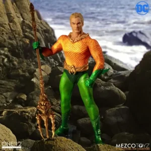 Original Mezco ONE:12 6inch 1/12 Aquaman Anime Action Collection Figures Model Toys Gifts for Kids