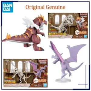 Original Genuine Bandai Anime Pokemon Fossil Tyrantrum Aerodactyl Assembly Model Toys Action Figure Gifts Collectible Kids Boys