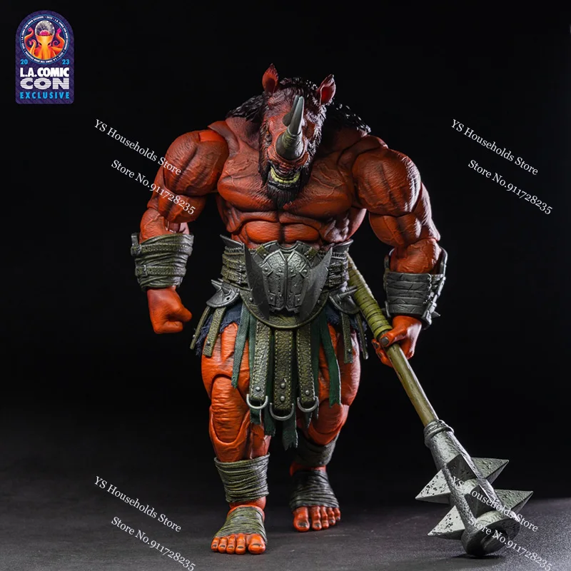 XesRay Exclusive Edition 1/12 Scale Collectible Red Rhinoceros Action Figure 6″ Full Set Figurine Scene Decoration Toys