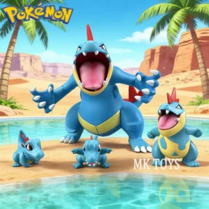 Anime Pokemon Figure Feraligatr Evolutionary Group Action Figures Pvc Collection Model Toys for Children Gifts 3-11cm