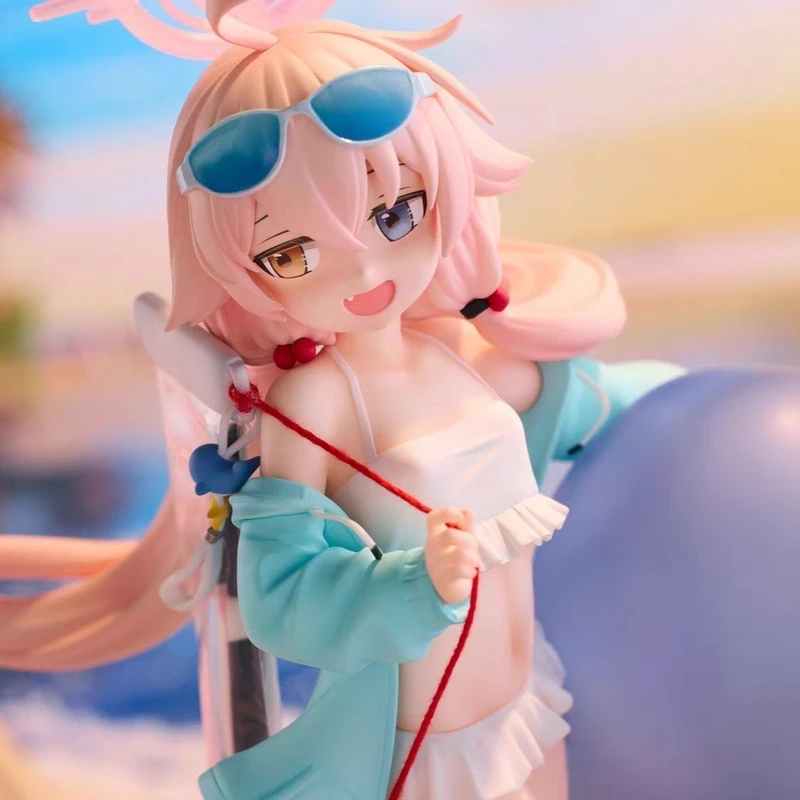 Blue Archive Hoshino Swimsuit Figure Cute Heterochromic Eyes Anime Girl Model Desktop Decoration Collectible Gift For Anime Fans