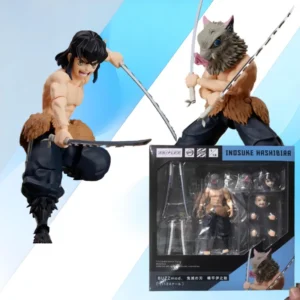 100% Original Aniplex BUZZmod Inosuke Hashibira Kimetsu No Yaiba Demon Slayer Action Figures Model Toy Brinquedos Figura