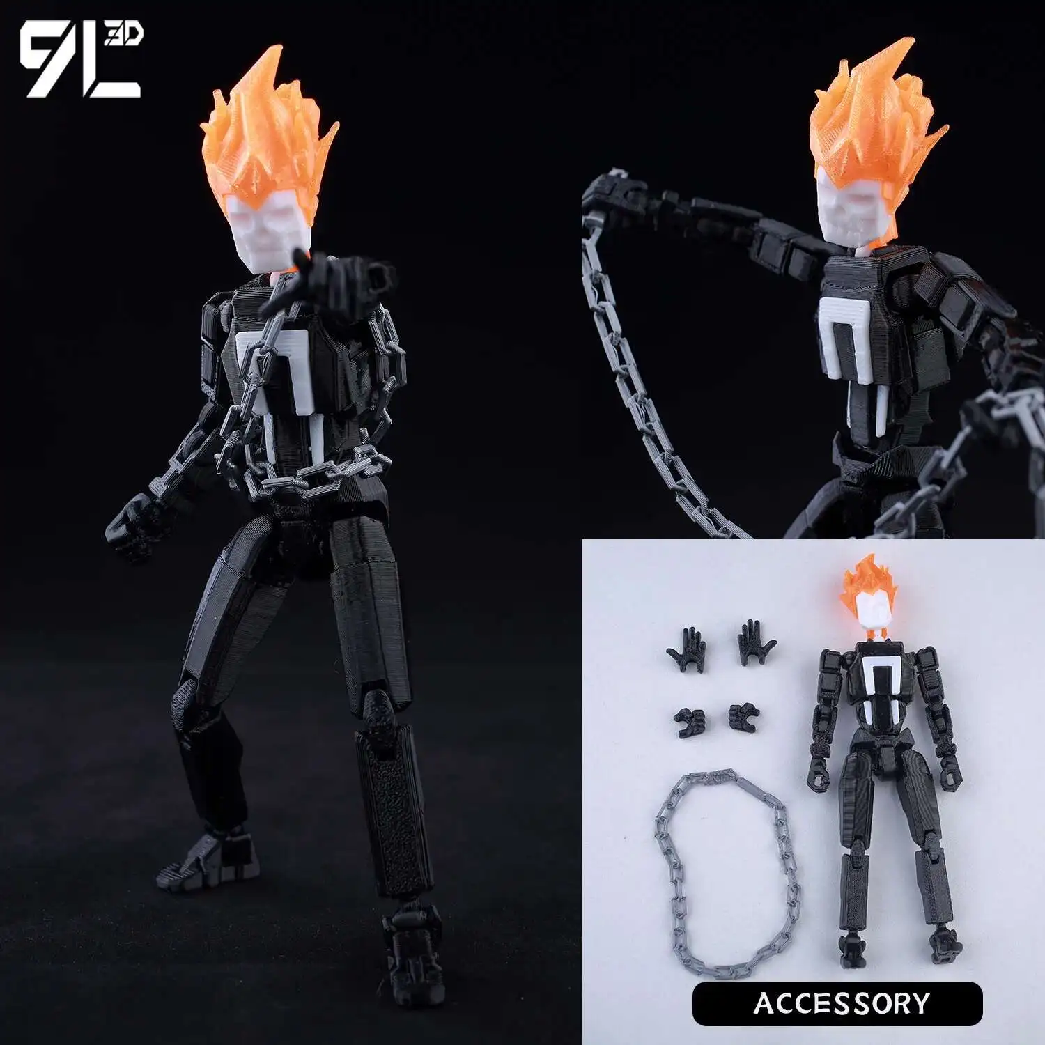 9L3D Printed Jujutsu Kaisen 3D Mini Figures, Satoru Gojo & Geto Suguru Action Model, Anime PVC Collectible Statue, Gift for Fans - Image 30