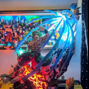 Jt Studio 50cm 30cm Dragon Ball Broli Vs Goku Resin Model Painted Statue Broly Vs Goku Statue 9.5″ Pvc Broly Vs Goku Pvc Figure