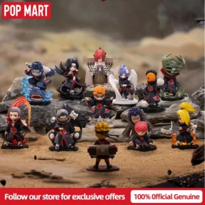 New Pop Mart Naruto Shippuden: Ultimate Ninja Blazing Series Battle Against The Akatsuki Figurine Blind Box Gaara Itachi Obito