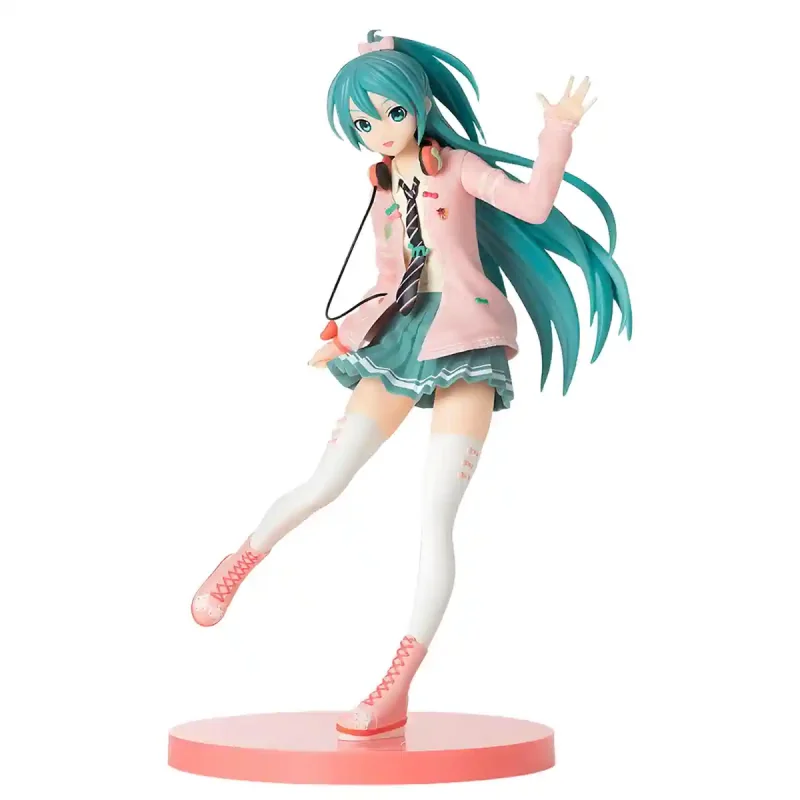 Original Sega SPM Hatsune Miku DIVA Anime Figure Arcade Future Tone Action Figure Ribbon Girl Ver  Pvc Model Ornament Toy